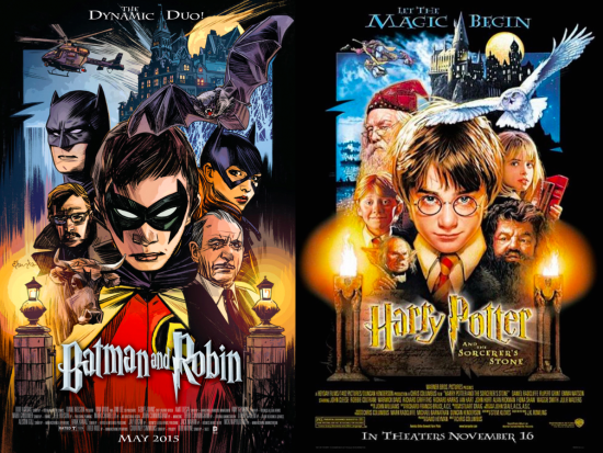 capas DC filmes Harry potter
