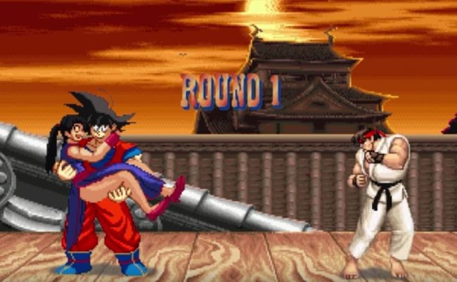 Goku vs Street Fighter