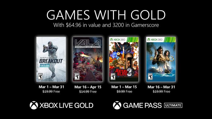 Xbox Live Gold março 2021