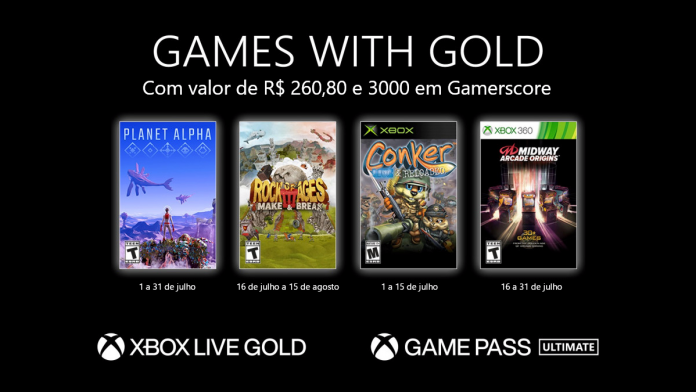 Games with Gold Julho 2021