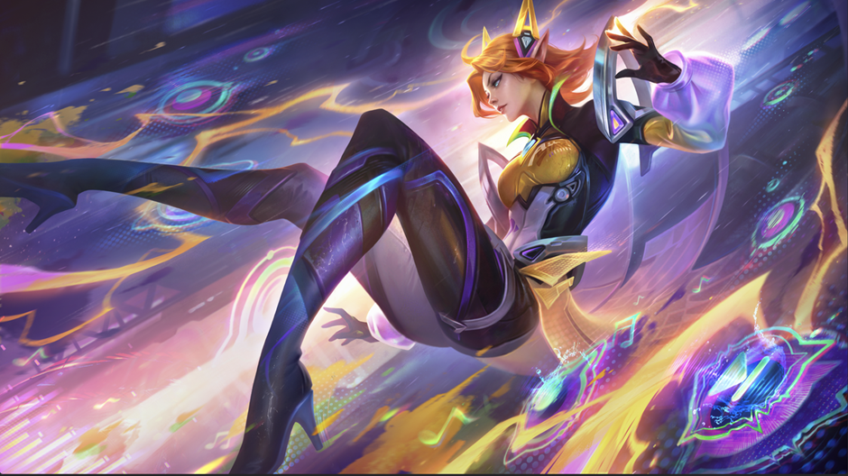 Mobile Legends Bang Bang “Miya Atômica Pop” da Miya“Eudora Atômica Pop” da Eudora